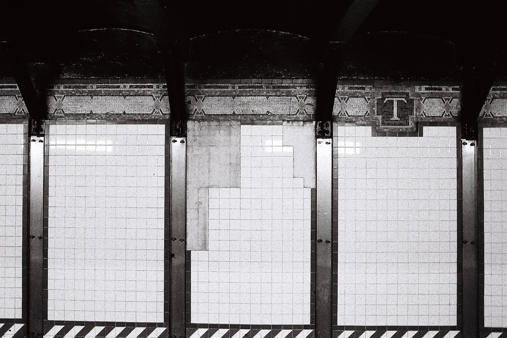 NYC subway station tile wall